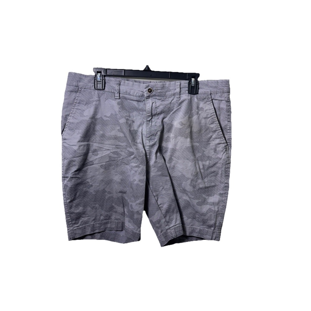 Ike Behar Men's Gray Camo Chino Shorts Size 38 Casual Summer